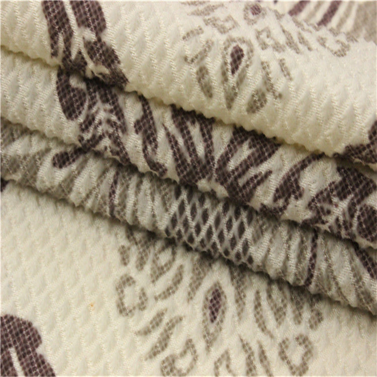 100 Polyester Bright Upholstery Fabric Embossed With Rubber Patch Fabric